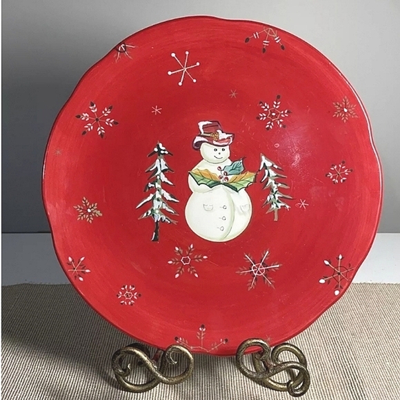 JOLLY Ol' SNOWY PLATE by Tracy Porter Set of 2 ONLY IN THIS SALE - Picture 5 of 9
